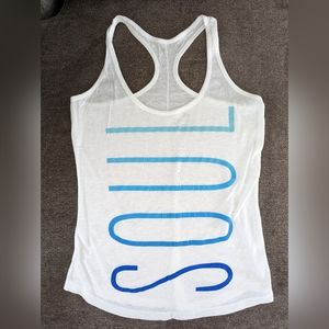 Old Navy Active Semi Fitted "SOUL" Tank Size S NWOT